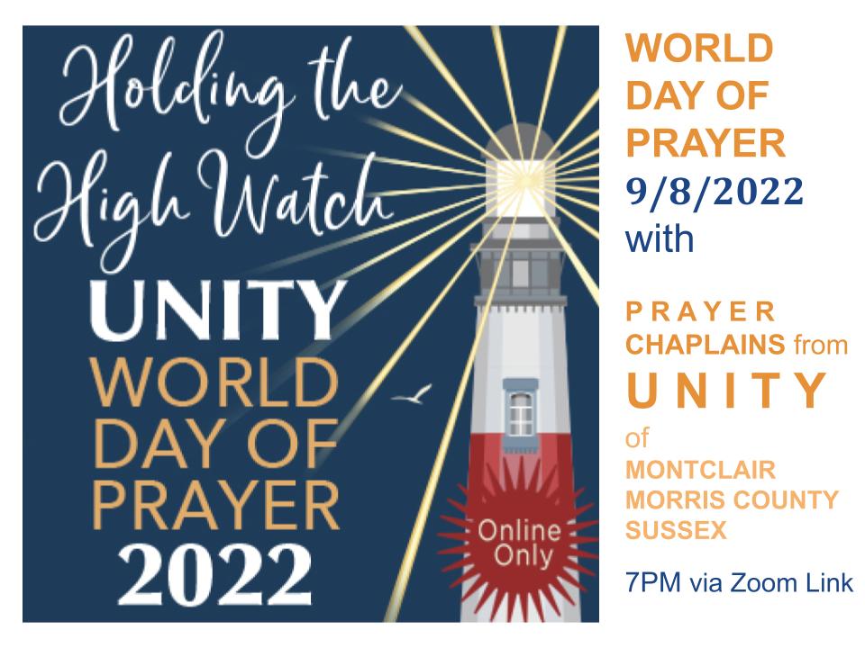 World Day of Prayer, Holding the High Watch, Prayer Chaplains, Unity of